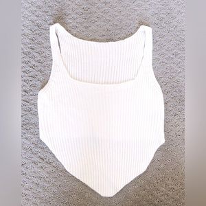 Gorgeous Summer Asymmetrical Ribbed Top